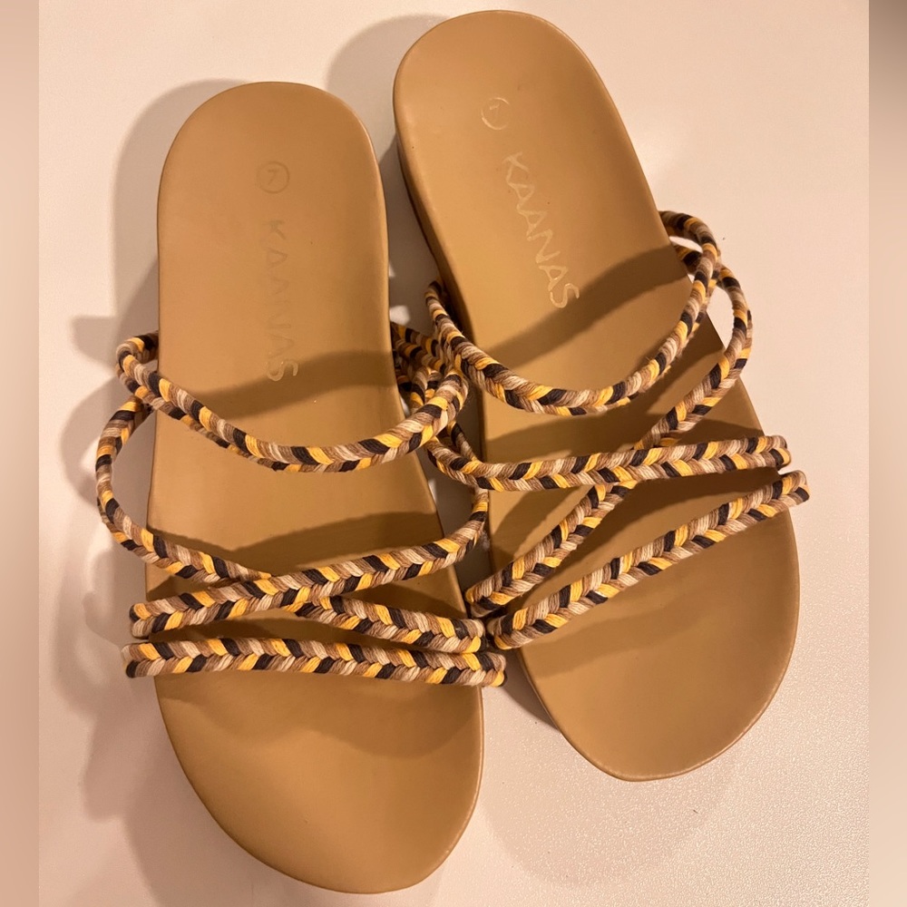 Kaanas Rope slip on sandals